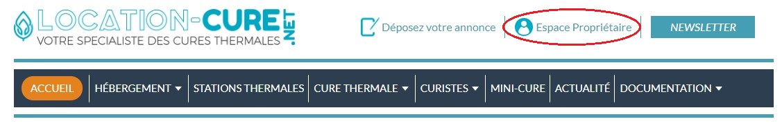 Espace propriétaire 